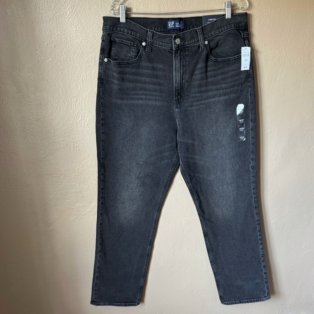 GAP High Rise Straight Leg Jeans Size 16 Long